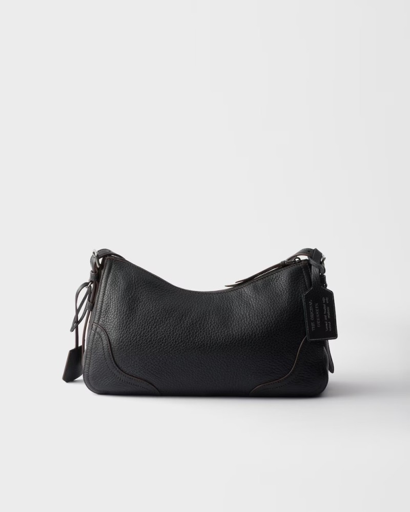 Prada Aimèe large leather shoulder bag