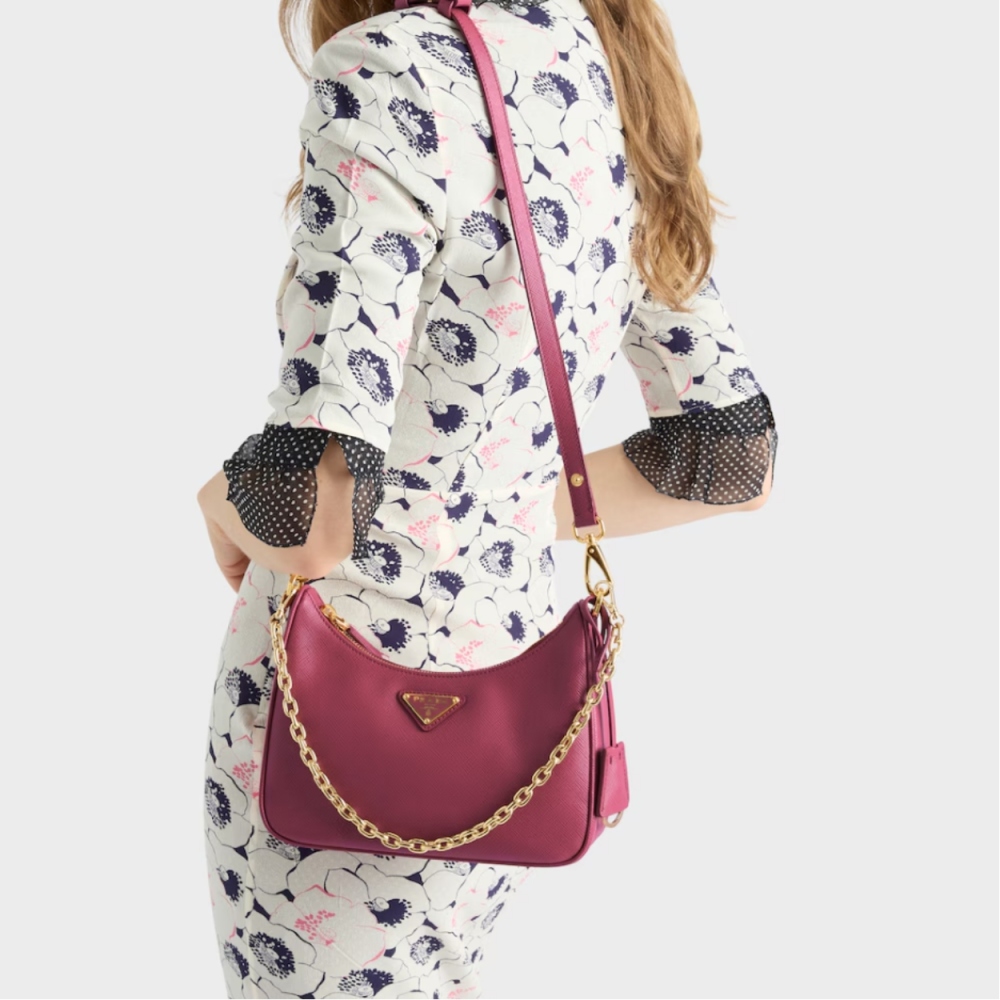 Prada Re-Edition mini Saffiano leather bag