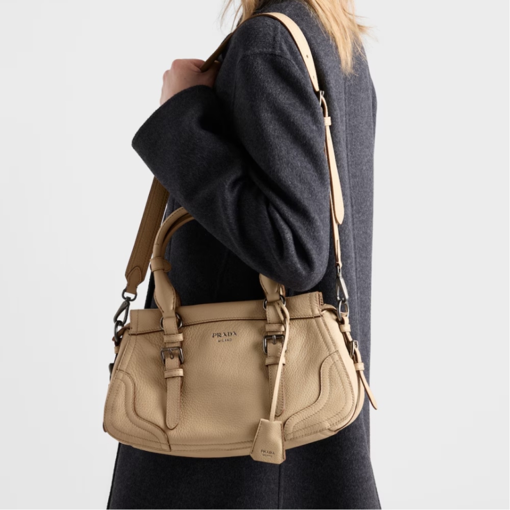 Large leather tote bag