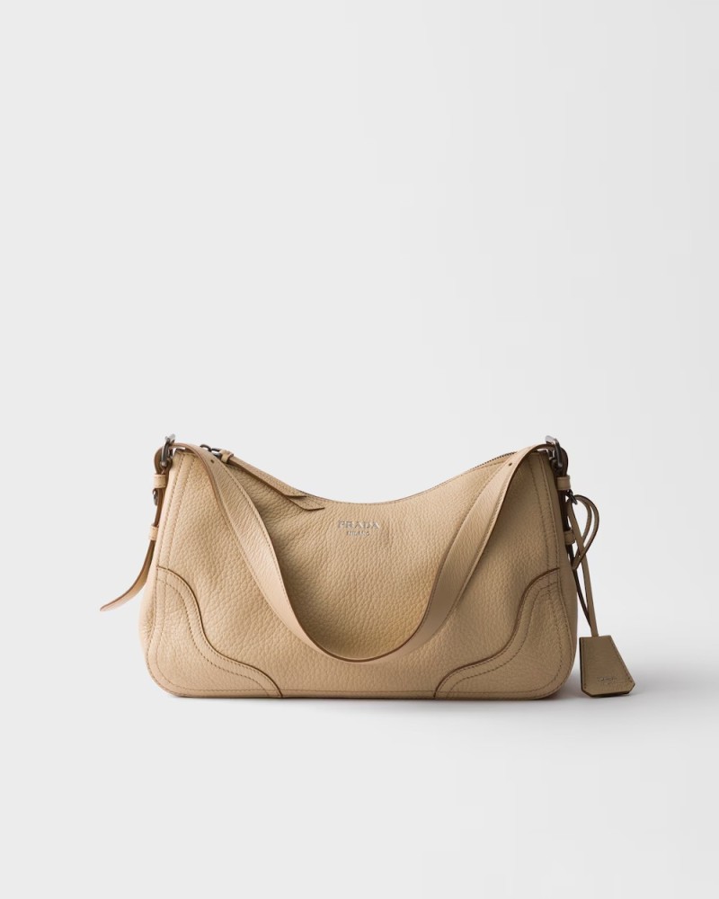 Prada Aimèe large leather shoulder bag