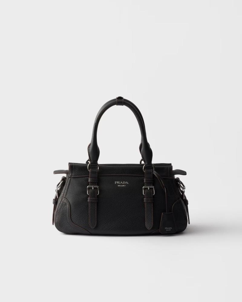 Large leather tote bag