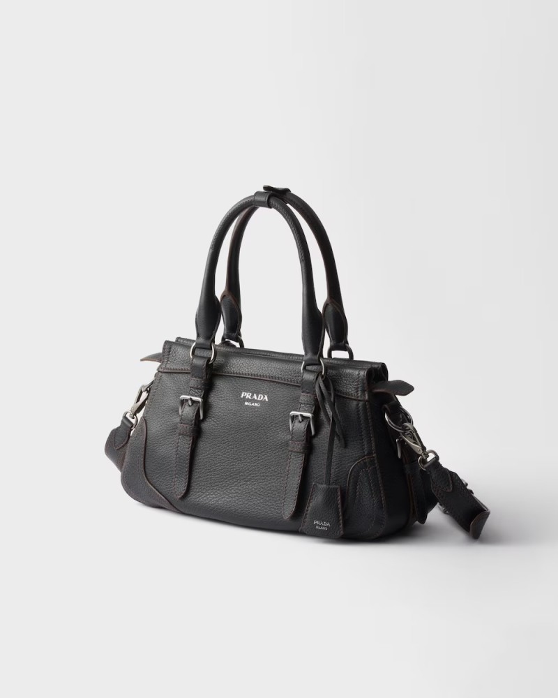 Large leather tote bag