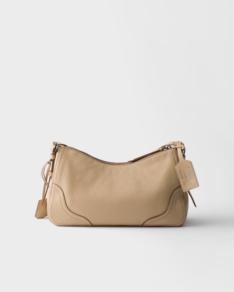 Prada Aimèe large leather shoulder bag