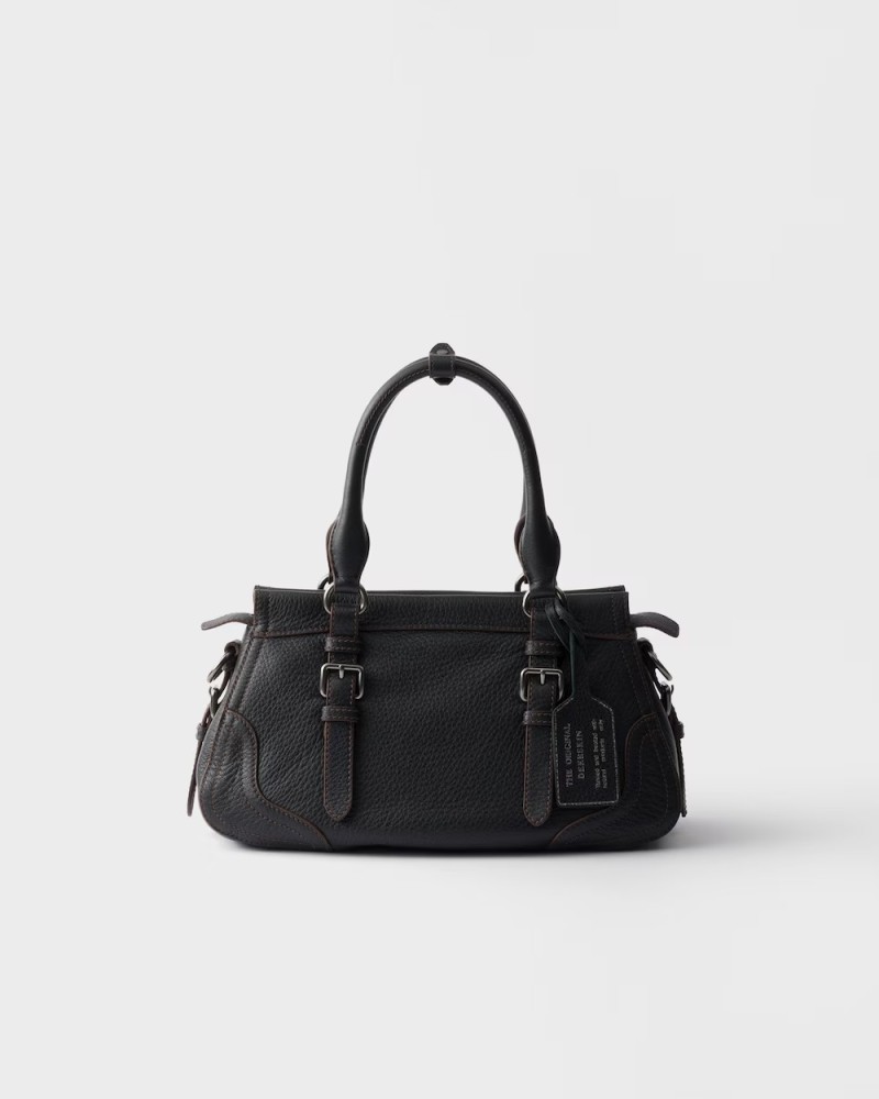 Large leather tote bag