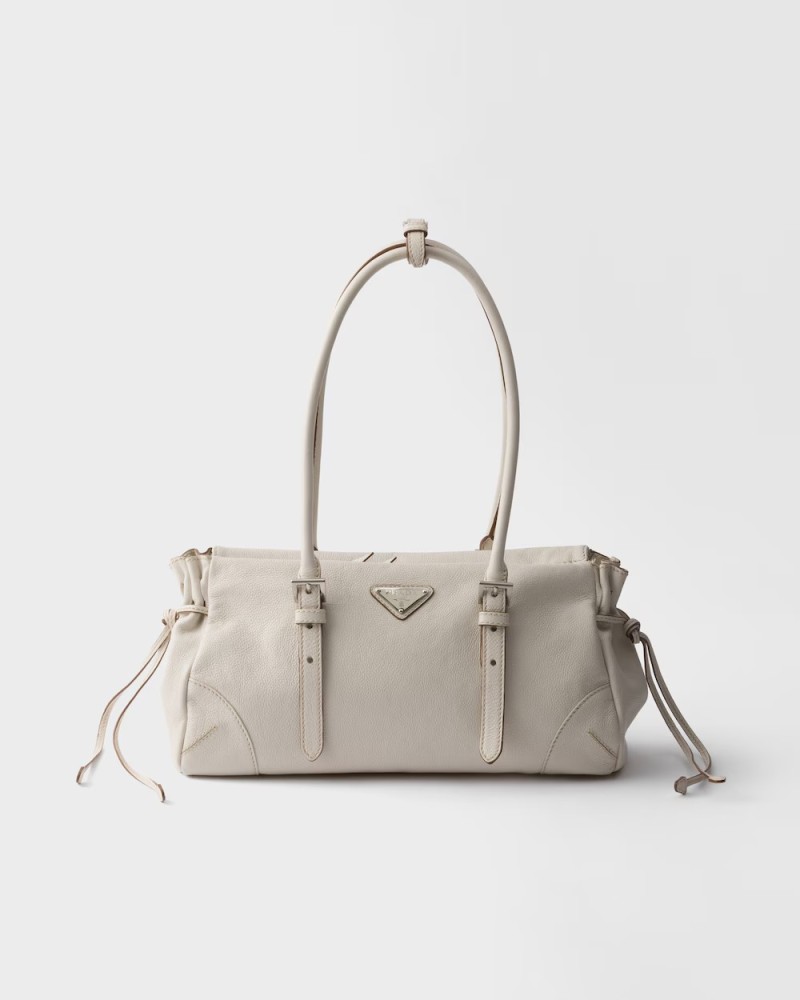 Prada Bonnie medium antiqued leather tote bag