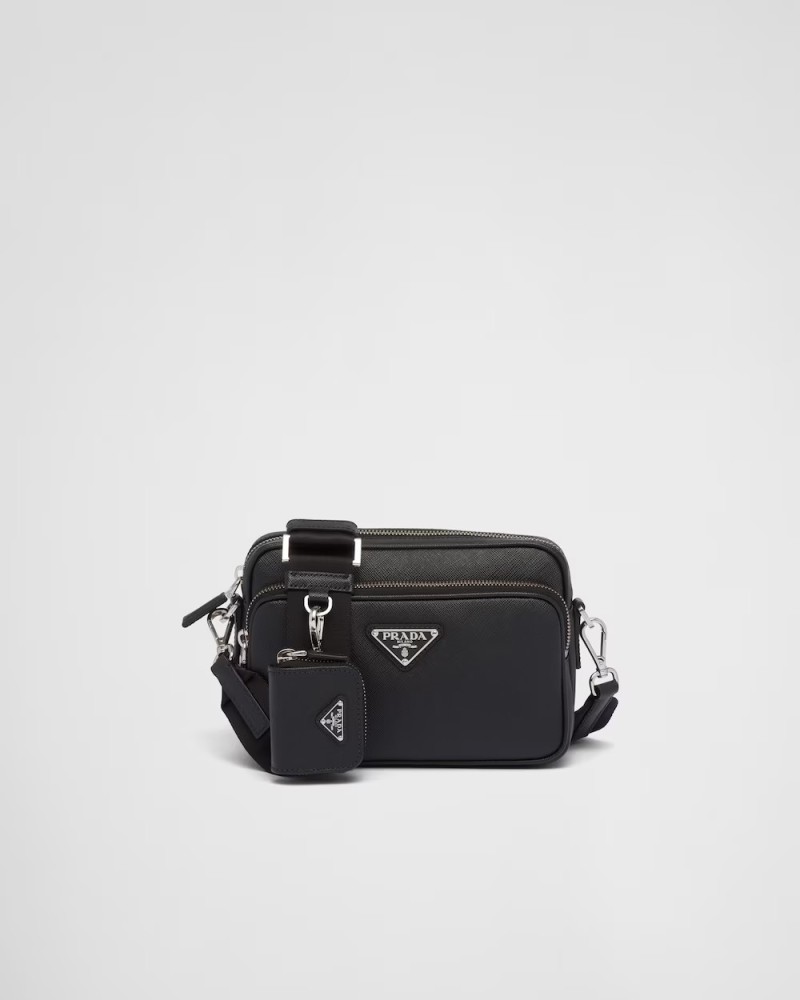 Saffiano leather shoulder bag