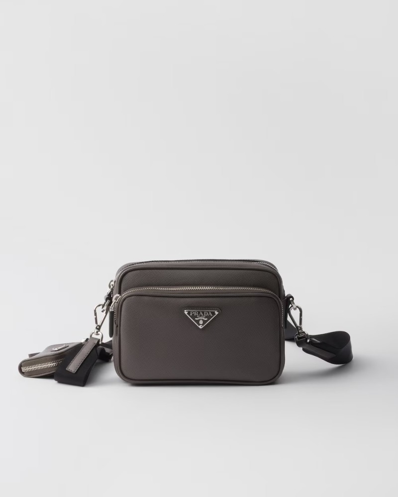 Saffiano leather shoulder bag