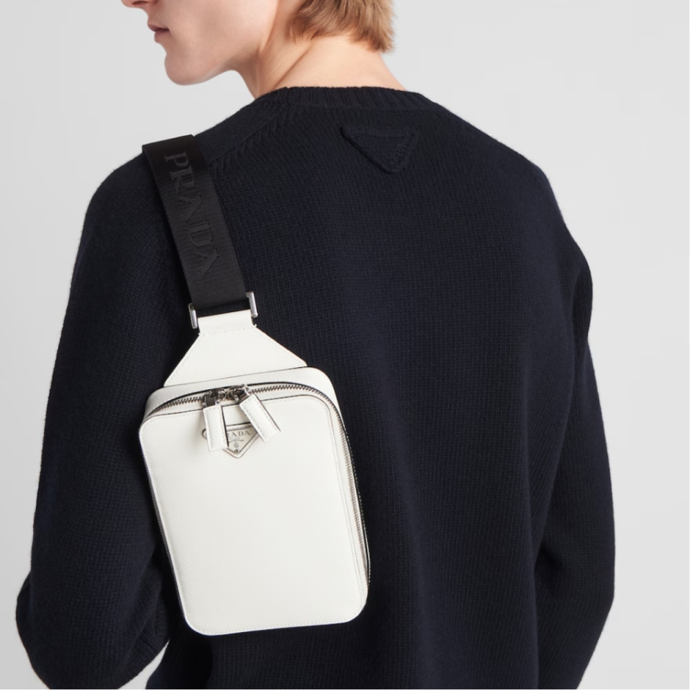Prada Brique Saffiano leather bag