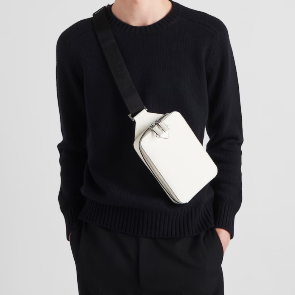 Prada Brique Saffiano leather bag