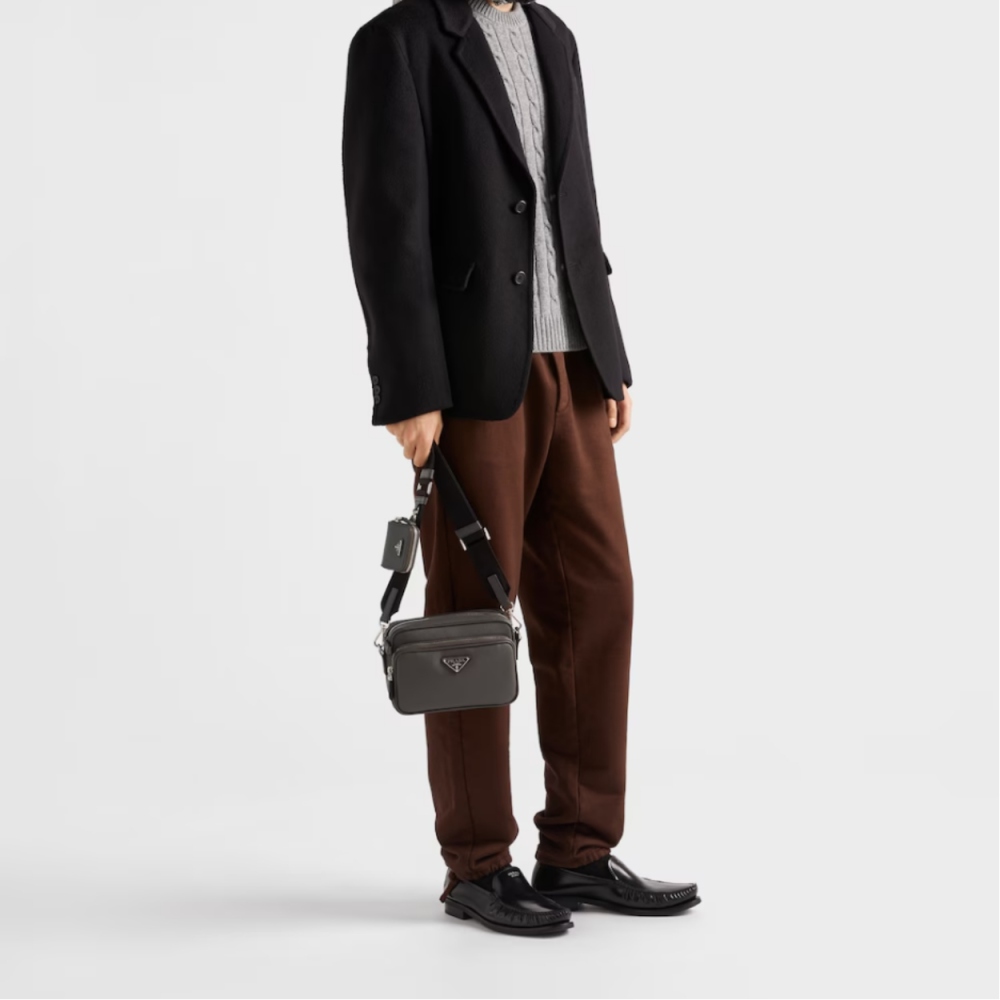 Saffiano leather shoulder bag