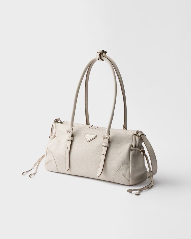 Prada Bonnie medium antiqued leather tote bag