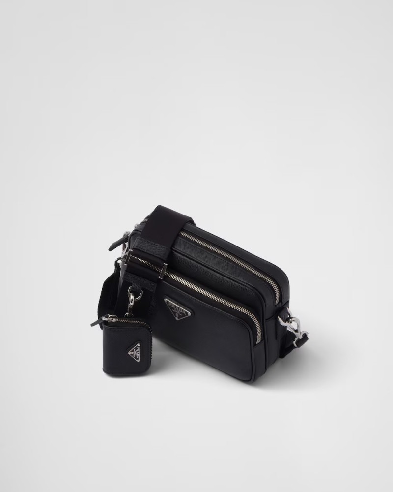 Saffiano leather shoulder bag