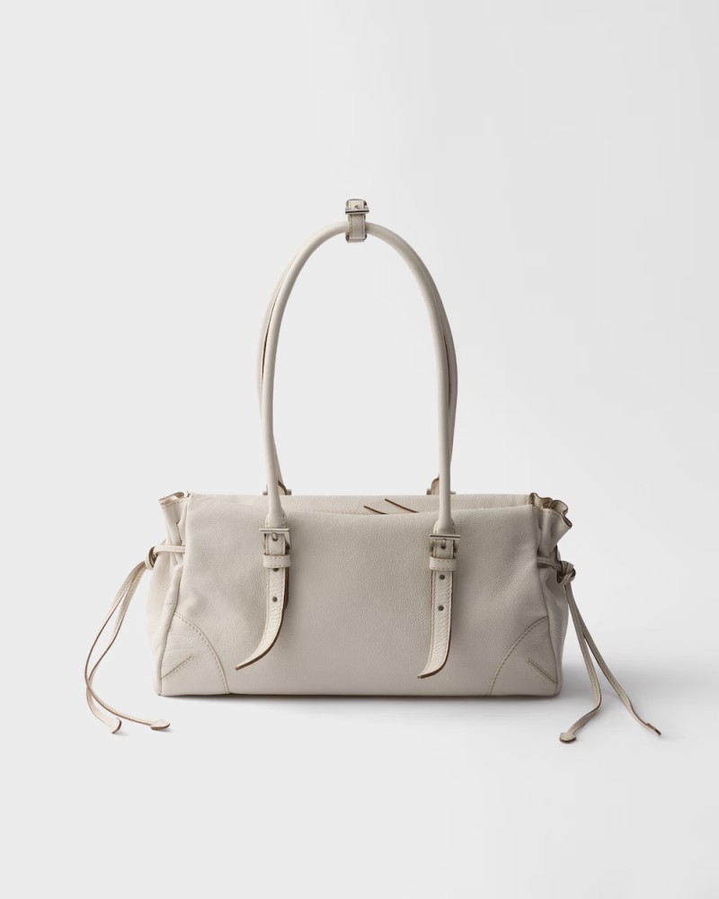 Prada Bonnie medium antiqued leather tote bag