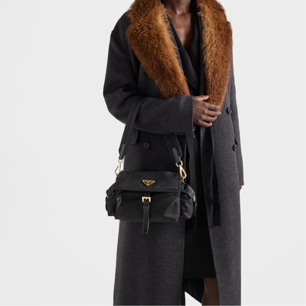 Prada Explore medium Re-Nylon shoulder bag with flap