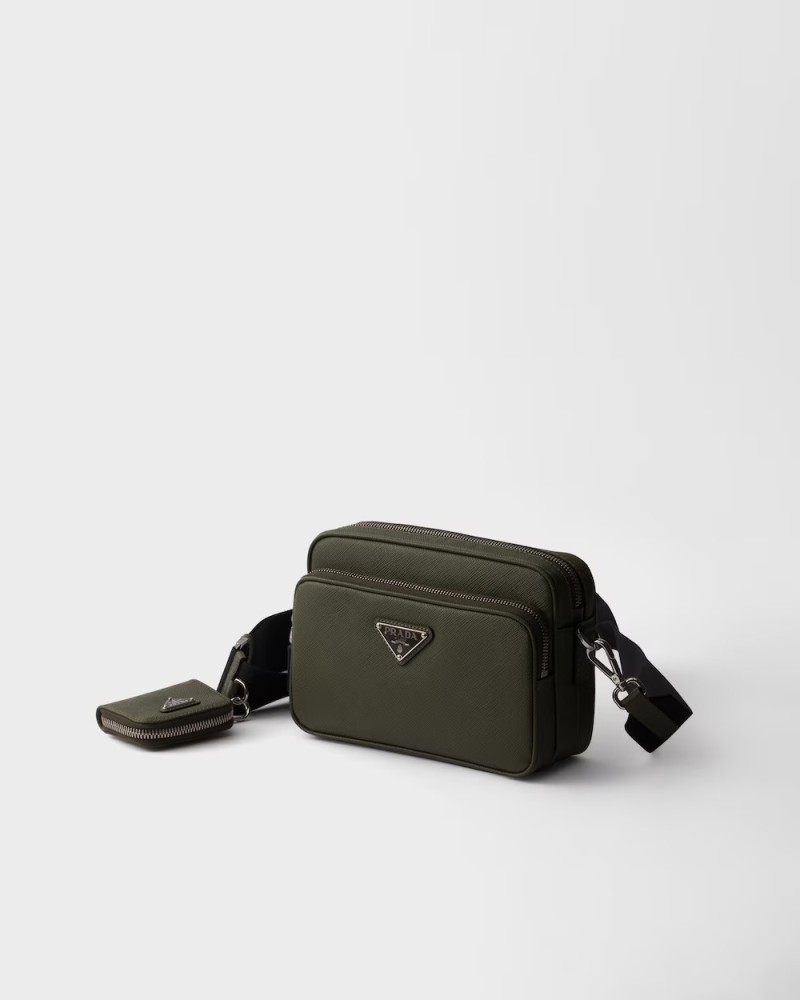 Saffiano leather shoulder bag