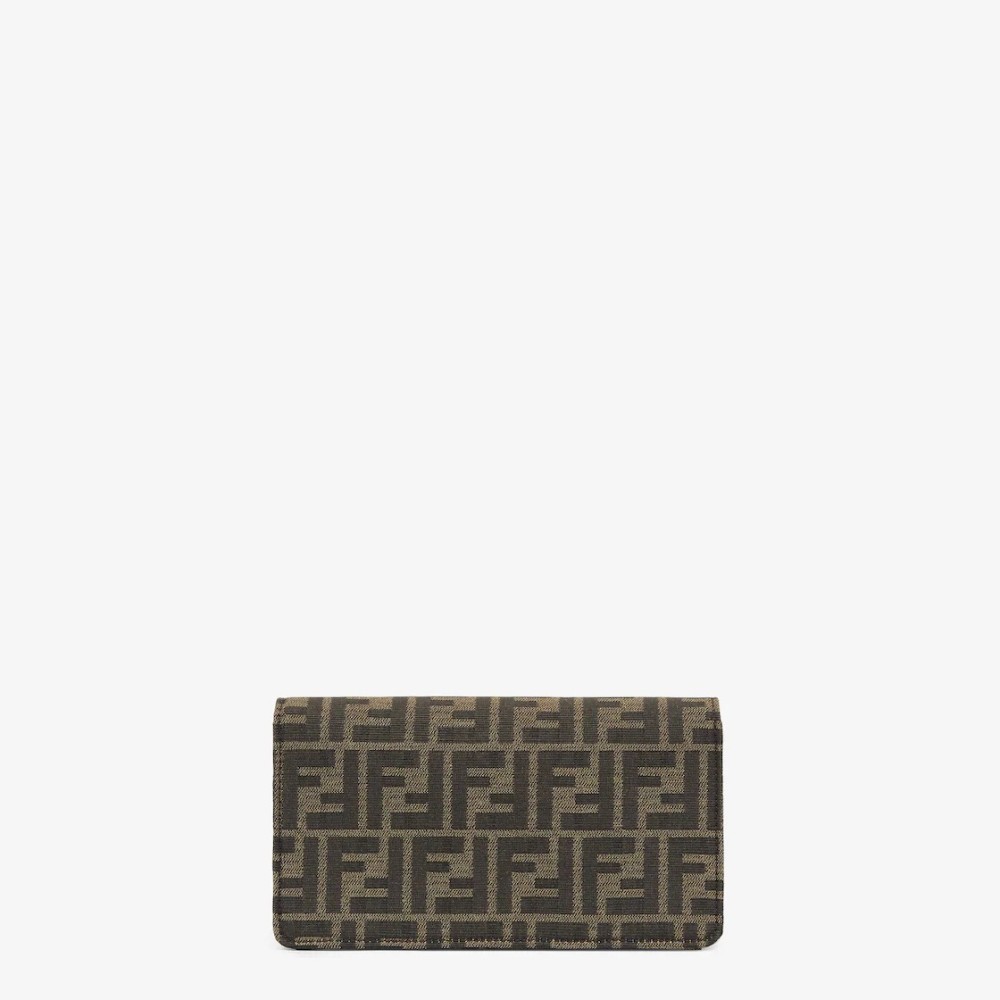 Wallet On Chain Baguette - Brown FF fabric wallet