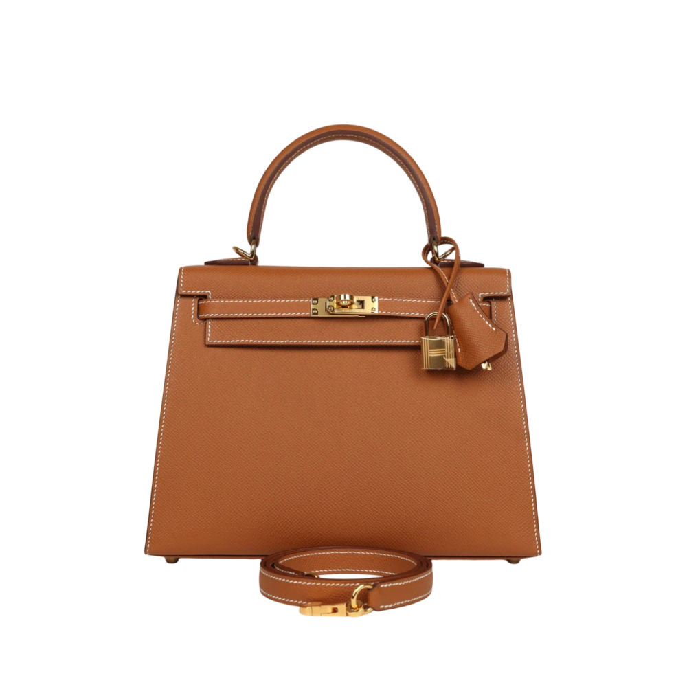 Kelly Gold Epsom 25 Gold Hardware