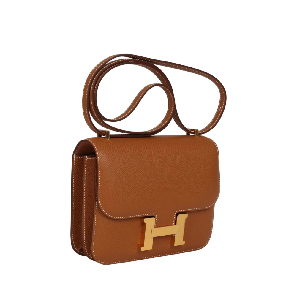 Constance Gold Epsom 18/24 Gold Hardware