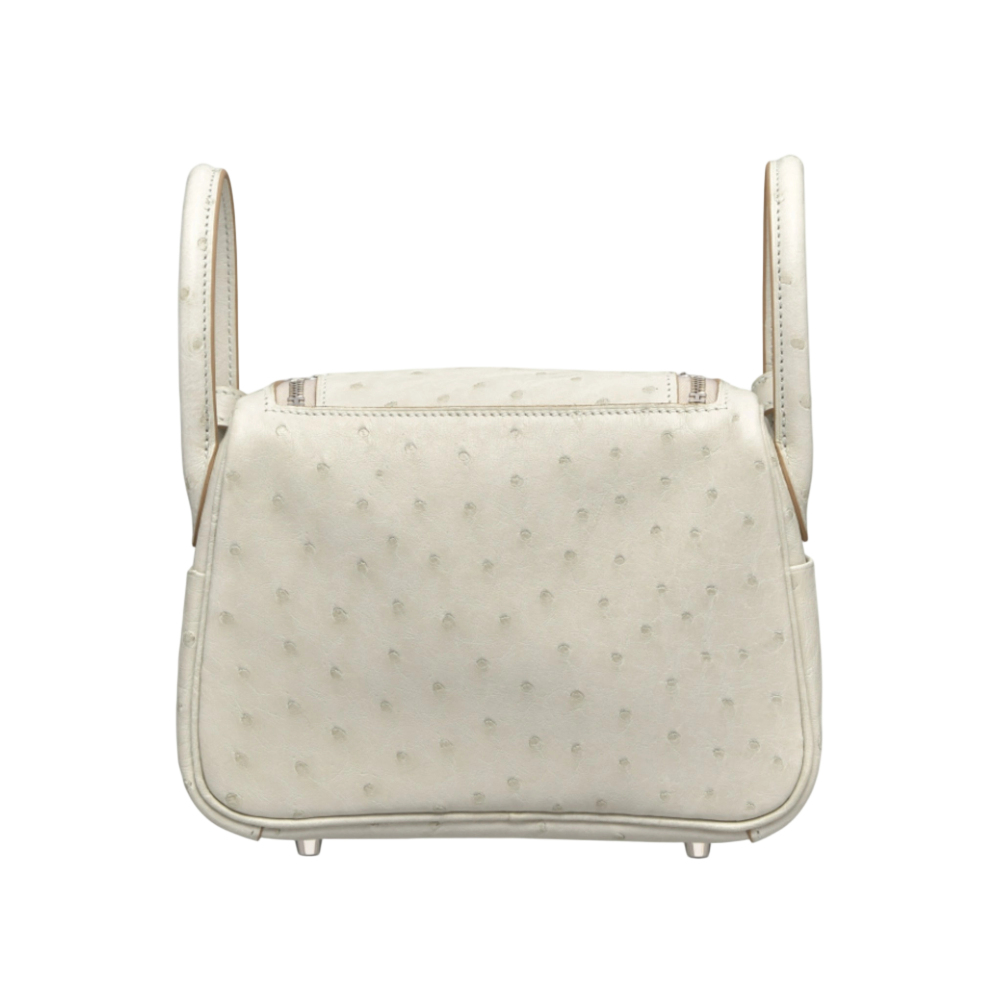 Lindy Gris Perle Ostrich 19/26 Palladium Hardware