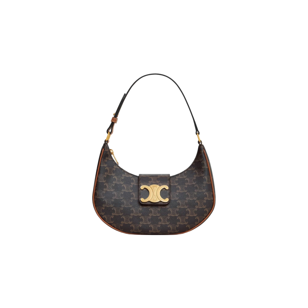 MEDIUM AVA TRIOMPHE BAG IN Triomphe Canvas and Calfskin