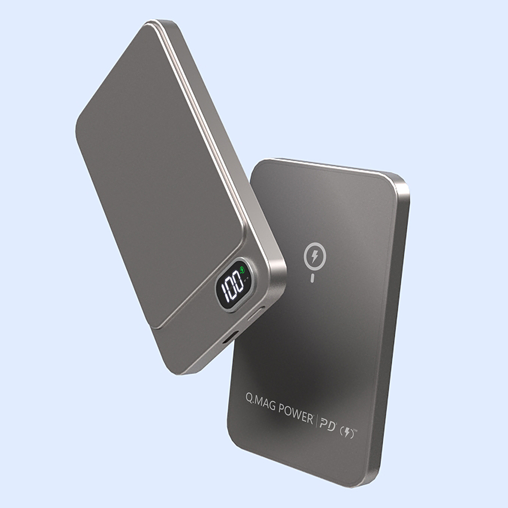 Aluminum Magnetic Power Bank 10000mAh Capacity 22.5W Fast Charging