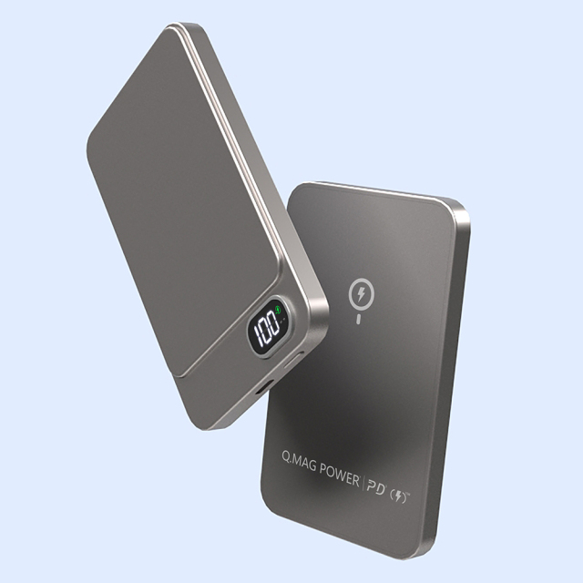 Aluminum Magnetic Power Bank 10000mAh Capacity 22.5W Fast Charging