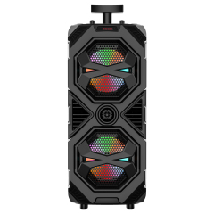 9W 2400mAh Bluetooth Double Horn Wireless Speakers 8" IPX4 Waterproof Subwoofer