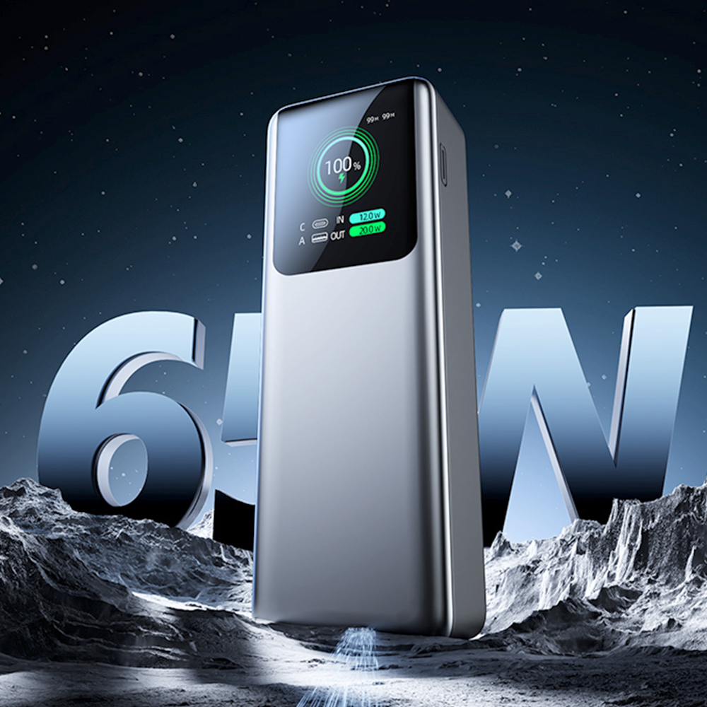 ABS Material  20000mAh Capacity Portable PD100W Fast Charging Power Bank