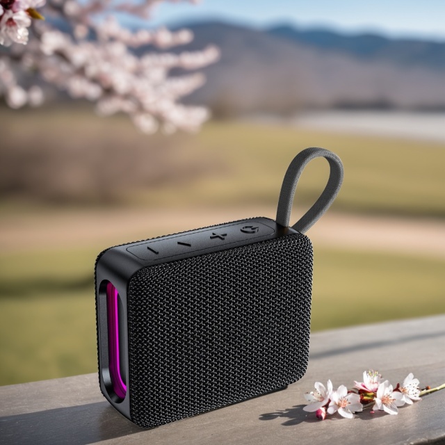 4 Keys Wireless Portable Bluetooth Speaker Hifi Sound Bass Subwoofer With RGB Light