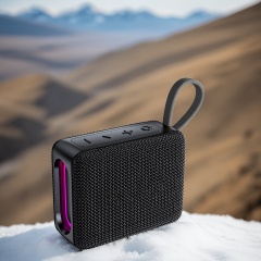 4 Keys Wireless Portable Bluetooth Speaker Hifi Sound Bass Subwoofer With RGB Light