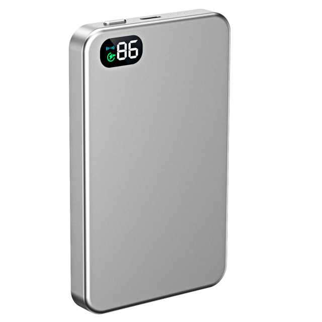 PD 22.5W 5000mAh Capacity Led Power Display Wireless Charger Magnetic Power Bank