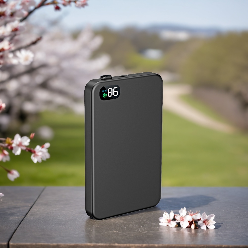 PD 22.5W 5000mAh Capacity Led Power Display Wireless Charger Magnetic Power Bank