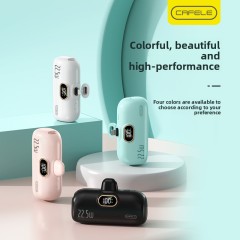 Capsule Design  Portable Small Power Bank 5000mah With LED Display Screen