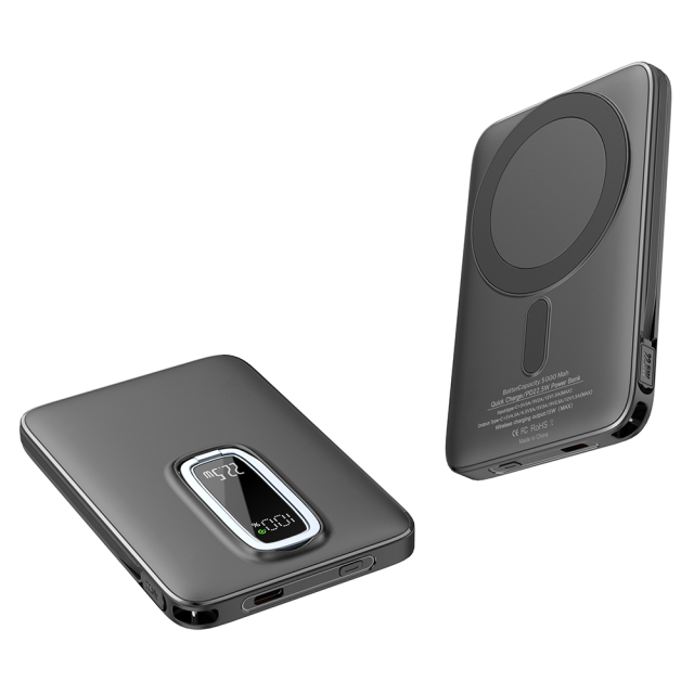 Portable 15w Wireless Magnetic 5000mAh  Power Banks For Iphone