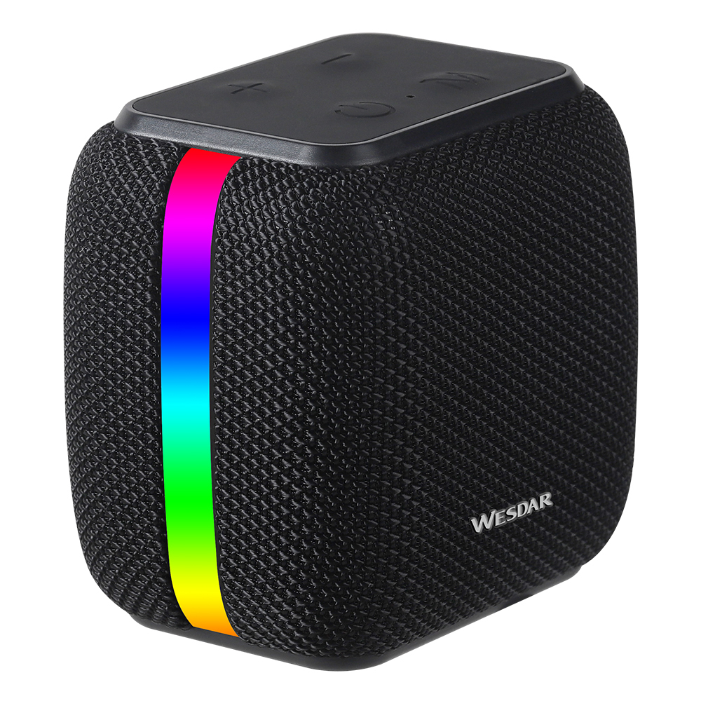 Portable Stereo Sound Box Bluetooth  Speaker With RGB Color Light
