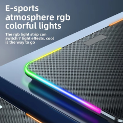 6-Fan Laptop Cooler High-Speed Quiet Notebook Cooling Pad Adjustable Stand