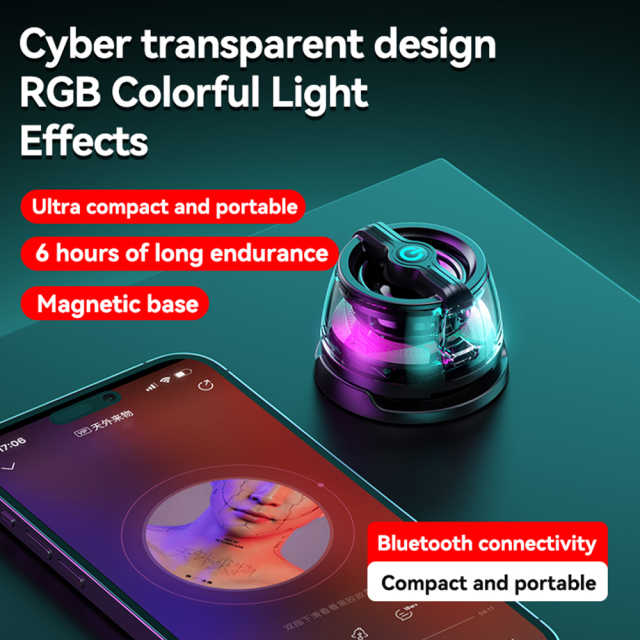 Mini Wireless Magnetic Portable Pocket Speaker Long Lasting 6 Hours Music Play