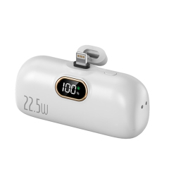 Capsule Design  Portable Small Power Bank 5000mah With LED Display Screen