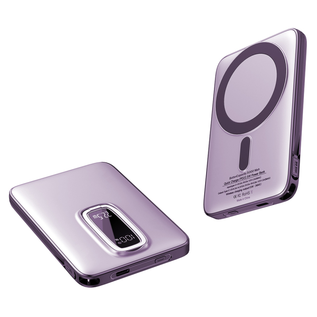 Portable 15w Wireless Magnetic 5000mAh  Power Banks For Iphone