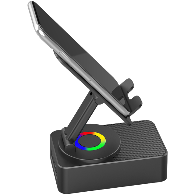360 Degree Phone Stand with RGB Light Wireless Bluetooth TWS Speakers Power Banks