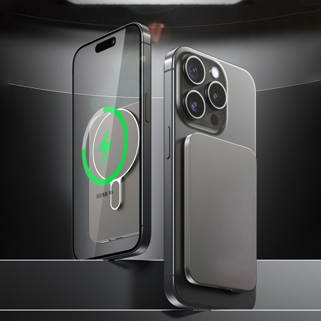 10000MAh Aluminum Alloy Magnetic Wireless Fast Charge Power Bank