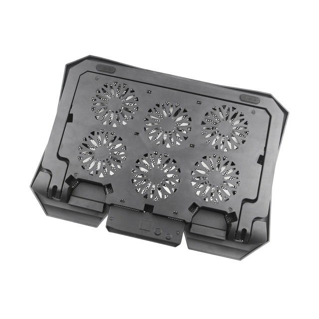 Adjustable Height Laptop Cooling Pad with 6 Fans Touch Control Panel
