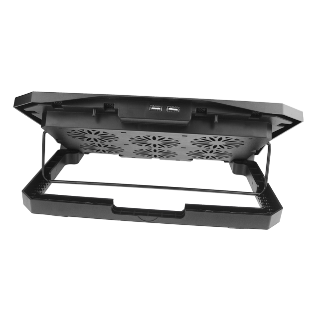 Adjustable Height Laptop Cooling Pad with 6 Fans Touch Control Panel