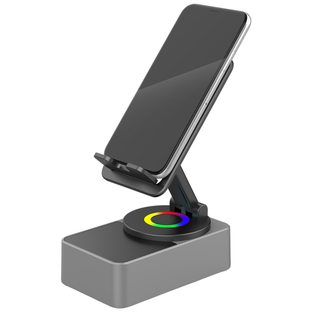 360 Degree Phone Stand with RGB Light Wireless Bluetooth TWS Speakers Power Banks