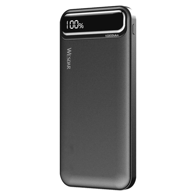 10000mah Portable Small Fast Charging Power Bank With Led Display Screen Design