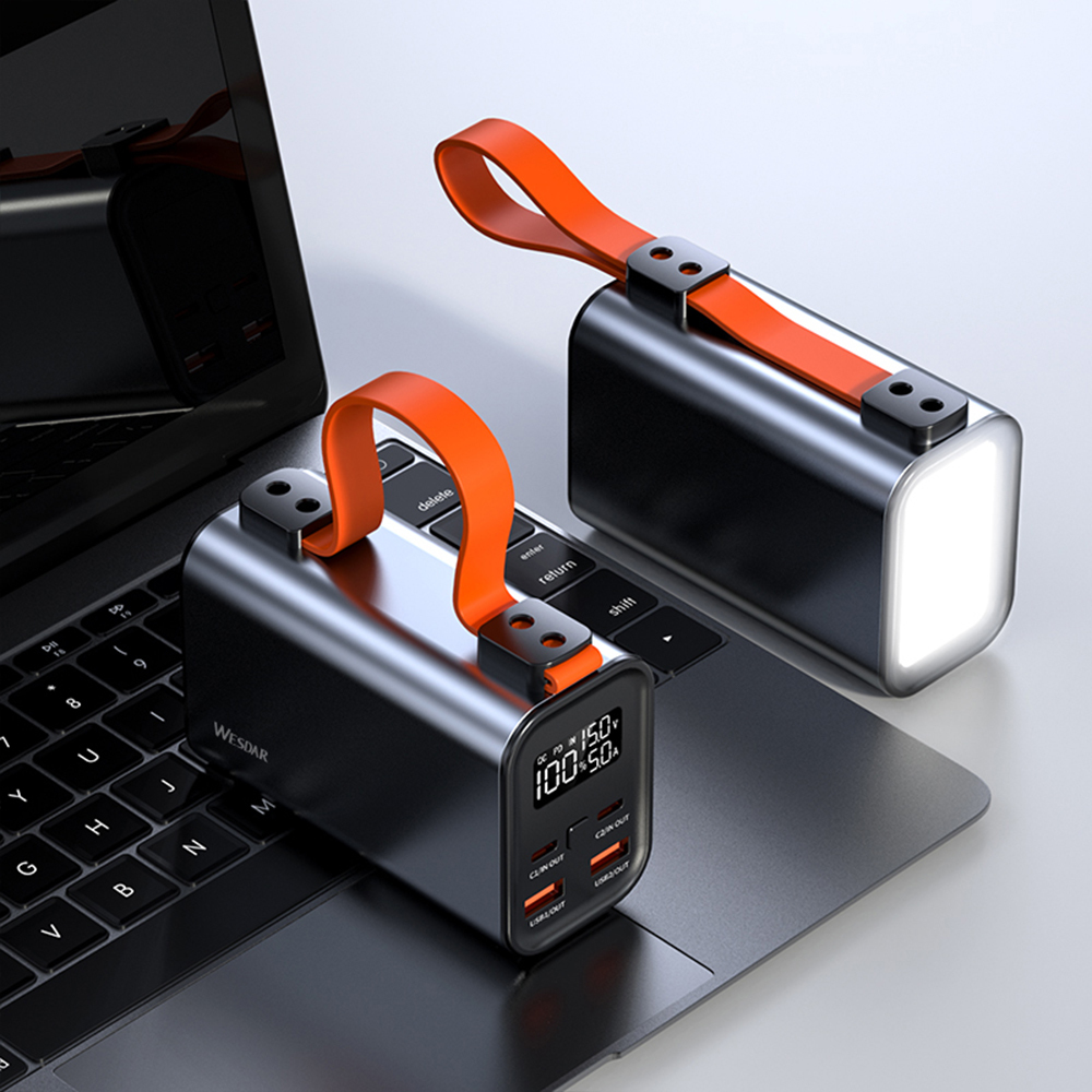 PD 100W 30000mAh Power Bank With LED Emergency Light