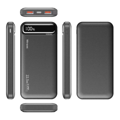 10000mah Portable Small Fast Charging Power Bank With Led Display Screen Design