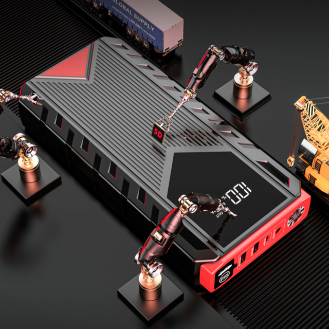 ABS Outer Shell 12000mAh Power Banks( Car Jump Starter) With LED Flashing Light