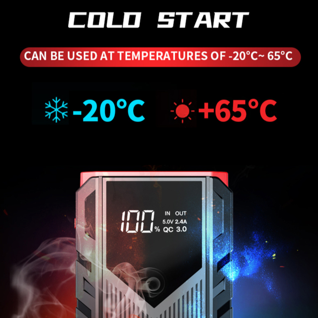 ABS Outer Shell 12000mAh Power Banks( Car Jump Starter) With LED Flashing Light