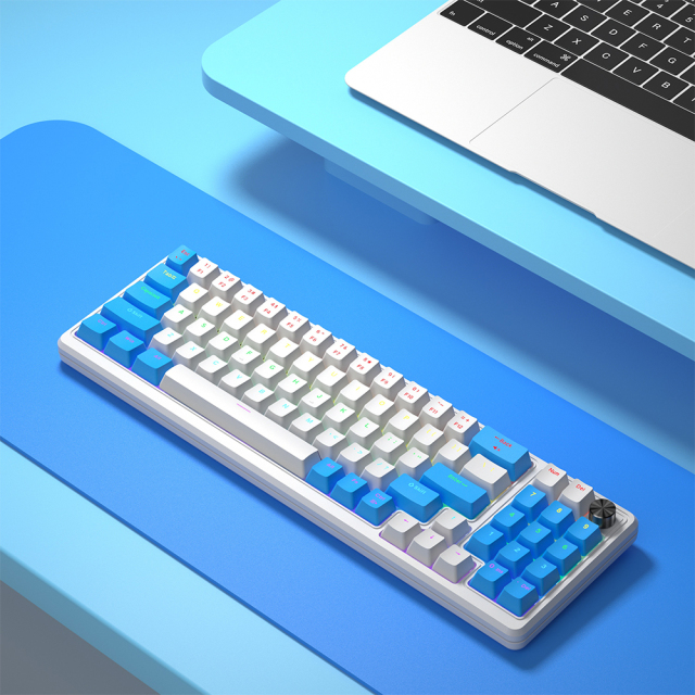 White Mechanical Computer Keyboard Wired Office & Gaming